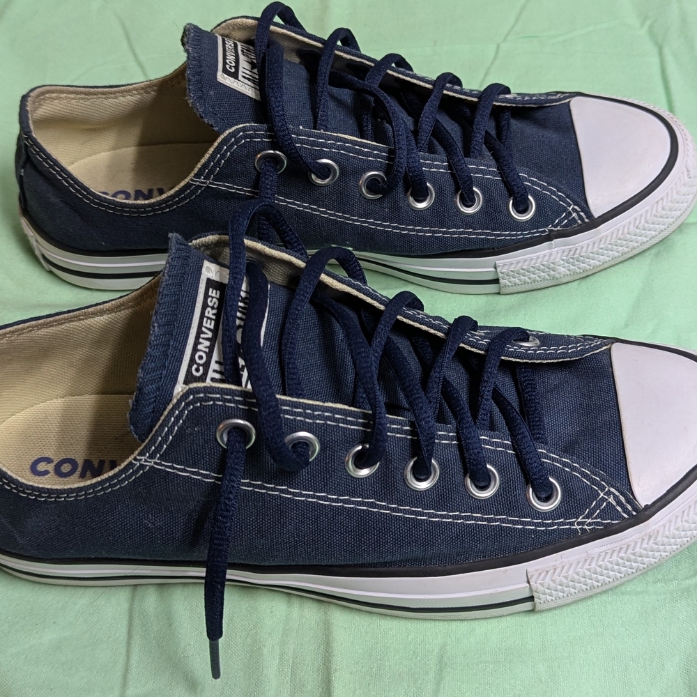 Converse Navy Blue Low-Top Sneakers